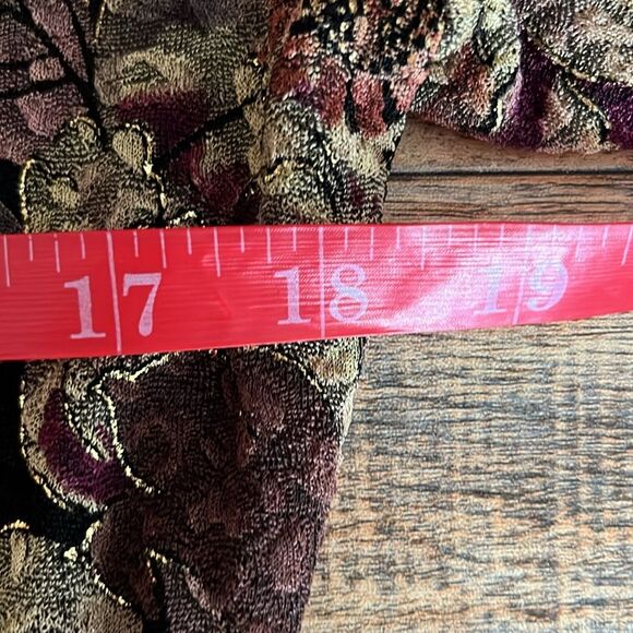 MSK Floral Draped Collar Top β Size Small - Picture 5 of 8